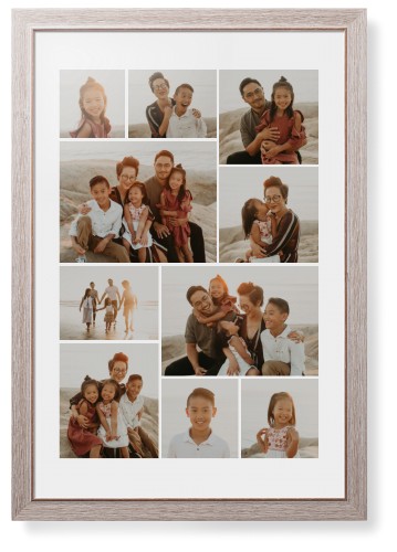 Gallery of Ten Framed Print, Rustic, Modern, White, White, Single piece, 20x30, Multicolor, multi