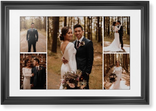 Gallery of Five Framed Print, Black, Classic, Black, White, Single piece, 20x30, Multicolor