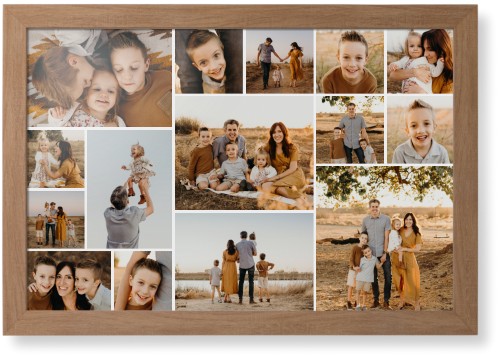 Gallery of Fifteen Framed Print, Natural, Contemporary, None, None, Single piece, 20x30, Multicolor