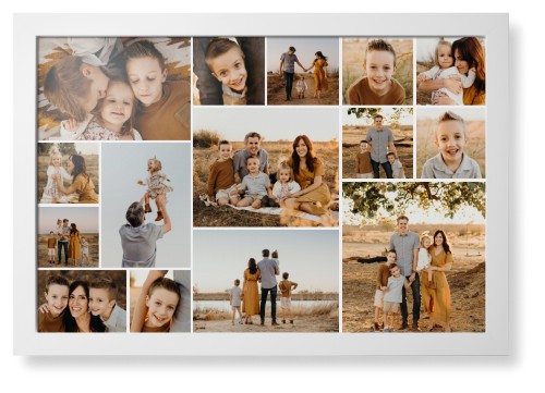 Gallery of Fifteen Framed Print, White, Contemporary, None, None, Single piece, 20x30, Multicolor, multi