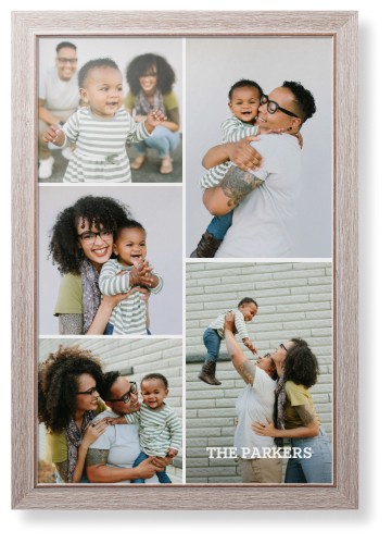 Gallery of Five Portrait Framed Print, Rustic, Modern, None, None, Single piece, 20x30, Multicolor, multi