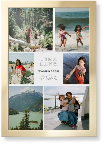 Modern Adventure Gallery Of Six Framed Print, Matte Gold, Contemporary, None, None, Single piece, 20x30, Multicolor, multi