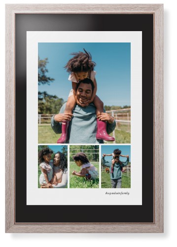 Modern Hero Gallery Of Four Portrait Framed Print, Rustic, Modern, Black, Black, Single piece, 20x30, Multicolor, multi