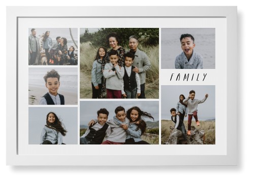 Rustic Picture Gallery Collage Of Seven Framed Print, White, Contemporary, None, None, Single piece, 20x30, Multicolor, multi