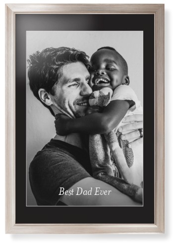 Gradient Portrait Framed Print, Metallic, Modern, White, Black, Single piece, 20x30, White, white