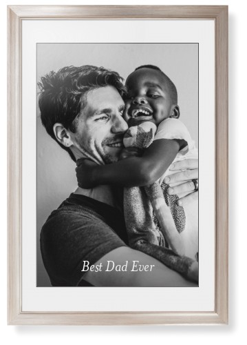 Gradient Portrait Framed Print, Metallic, Modern, Black, White, Single piece, 20x30, White, white