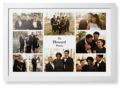 Modern Family Collage Framed Print, White, Contemporary, None, None, Single piece, 20x30, White, white