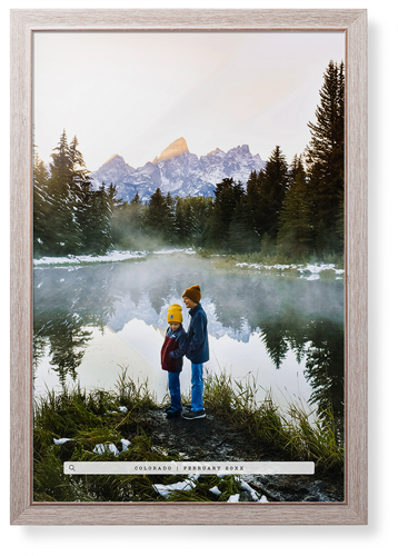 Travel Banner Portrait Framed Print, Rustic, Modern, None, None, Single piece, 24x36, Black, black