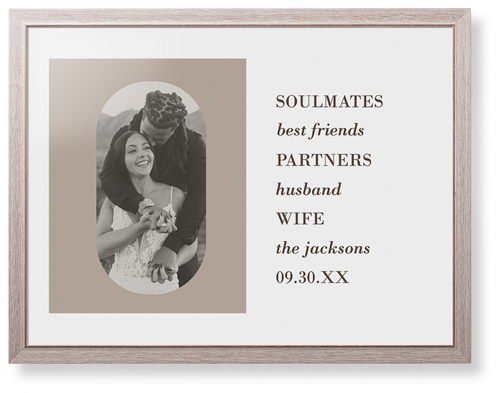 Traits of the Best Framed Print, Rustic, Modern, None, White, Single piece, 24x36, Beige, rye