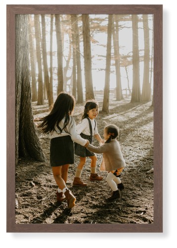 Photo Gallery Framed Print, Walnut, Contemporary, None, None, Single piece, 24x36, Multicolor