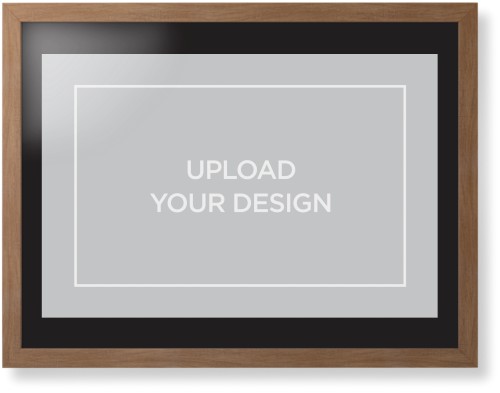 Upload Your Own Design Framed Print, Natural, Contemporary, None, Black, Single piece, 24x36, Multicolor