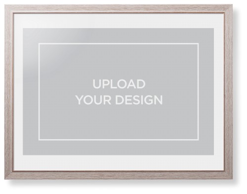Upload Your Own Design Framed Print, Rustic, Modern, White, White, Single piece, 24x36, Multicolor, multi
