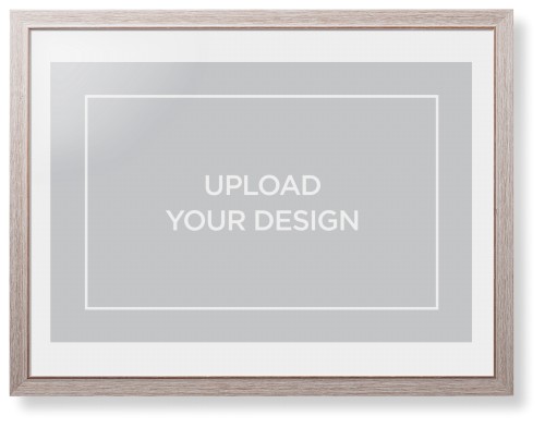 Upload Your Own Design Framed Print, Rustic, Modern, White, White, Single piece, 24x36, Multicolor