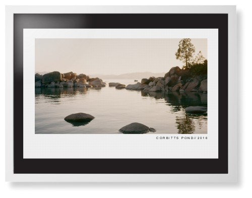 Modern Gallery Framed Print, White, Contemporary, None, Black, Single piece, 24x36, White