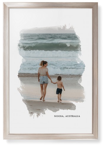 Brushed Moments Framed Print, Metallic, Modern, None, None, Single piece, 24x36, White