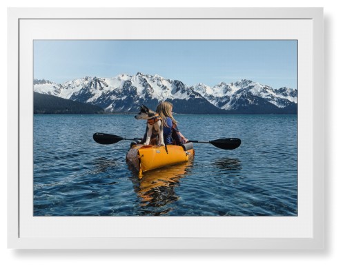 Photo Gallery Landscape Framed Print, White, Contemporary, Black, White, Single piece, 24x36, Multicolor