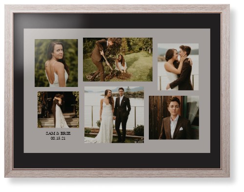 Gallery Collage of Six Framed Print, Rustic, Modern, Black, Black, Single piece, 24x36, Multicolor