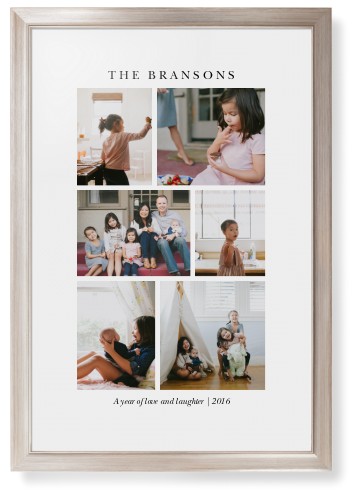 Gallery Montage of Memories Framed Print, Metallic, Modern, None, None, Single piece, 24x36, White