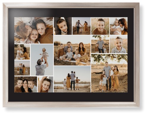 Gallery of Fifteen Framed Print, Metallic, Modern, None, Black, Single piece, 24x36, Multicolor, multi