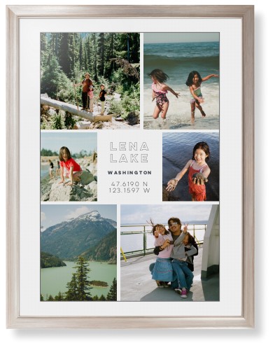 Modern Adventure Gallery Of Six Framed Print, Metallic, Modern, Black, White, Single piece, 24x36, Multicolor, multi