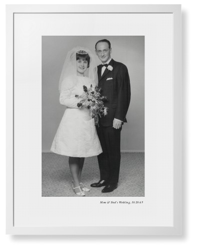 Modern Gallery of One Portrait Framed Print, White, Contemporary, White, White, Single piece, 24x36, Multicolor