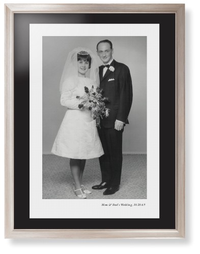 Modern Gallery of One Portrait Framed Print, Metallic, Modern, Black, Black, Single piece, 24x36, Multicolor, multi