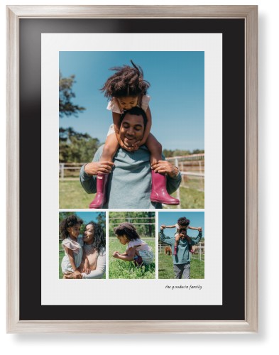 Modern Hero Gallery Of Four Portrait Framed Print, Metallic, Modern, Black, Black, Single piece, 24x36, Multicolor, multi