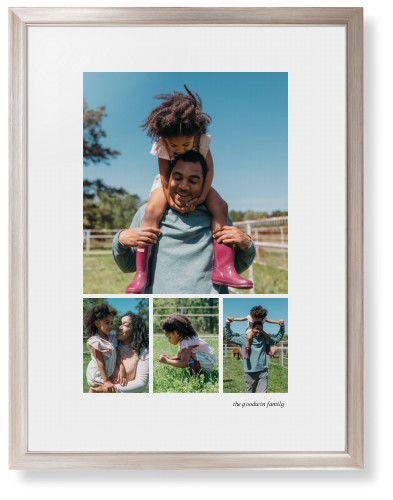 Modern Hero Gallery Of Four Portrait Framed Print, Metallic, Modern, White, White, Single piece, 24x36, Multicolor
