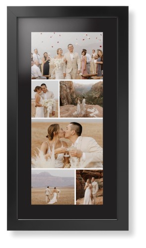 Gallery of Six Panoramic Framed Print, Black, Contemporary, Black, Black, Single piece, 10x24, Multicolor, multi