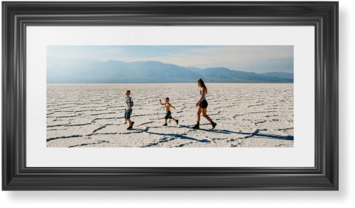 Panoramic Gallery of One Framed Print, Black, Classic, None, White, Single piece, 10x24, Multicolor