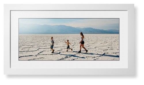 Panoramic Gallery of One Framed Print, White, Contemporary, Black, White, Single piece, 10x24, Multicolor, multi