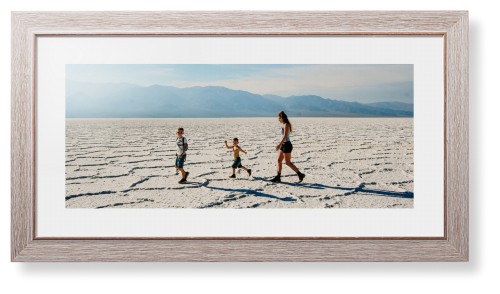 Panoramic Gallery of One Framed Print, Rustic, Modern, None, White, Single piece, 10x24, Multicolor