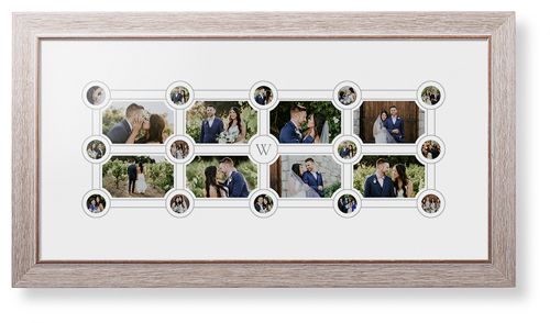 Vintage Family Tree Framed Print, Rustic, Modern, White, White, Single piece, 10x24, White