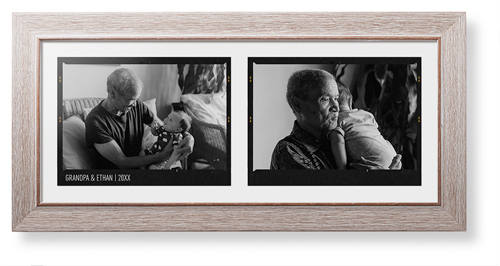 Film Frame Framed Print, Rustic, Modern, None, None, Single piece, 10x24, White