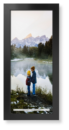 Travel Banner Portrait Framed Print, Black, Contemporary, None, None, Single piece, 10x24, Black, black