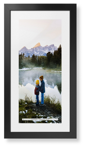 Travel Banner Portrait Framed Print, Black, Contemporary, White, White, Single piece, 10x24, Black, black