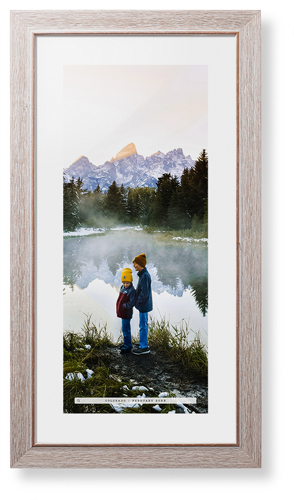 Travel Banner Portrait Framed Print, Rustic, Modern, None, White, Single piece, 10x24, Black, black