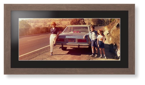 Gallery Panoramic Framed Print, Walnut, Contemporary, White, Black, Single piece, 10x24, Multicolor, multi