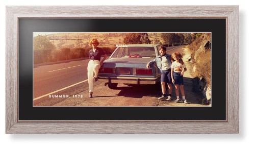 Gallery Panoramic Framed Print, Rustic, Modern, White, Black, Single piece, 10x24, Multicolor, multi