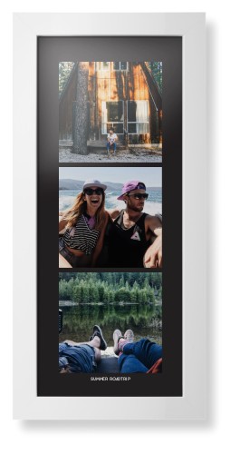 Panoramic Gallery of Three Portrait Framed Print, White, Contemporary, None, None, Single piece, 10x24, Multicolor