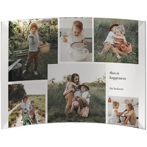 Neutral Gallery Of Six Curved Glass Print, 5x7, Curved, Multicolor, multi