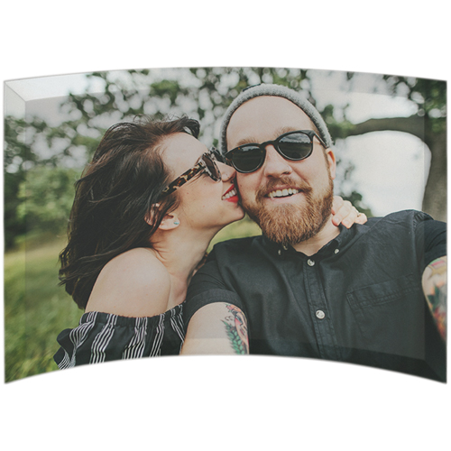 Photo Gallery Curved Glass Print, 7x10, Curved, Multicolor