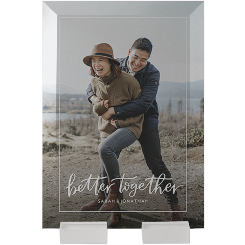 Better Together Border Flat Glass Print, 5x7, Flat, White