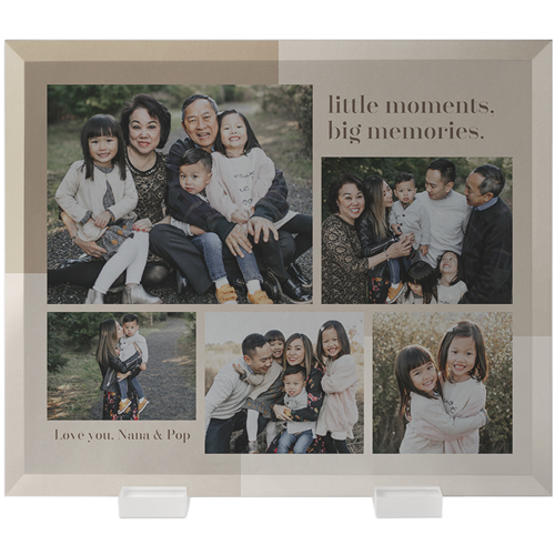 Abstract Memories Flat Glass Print, 10x12, Flat, Beige, wheat