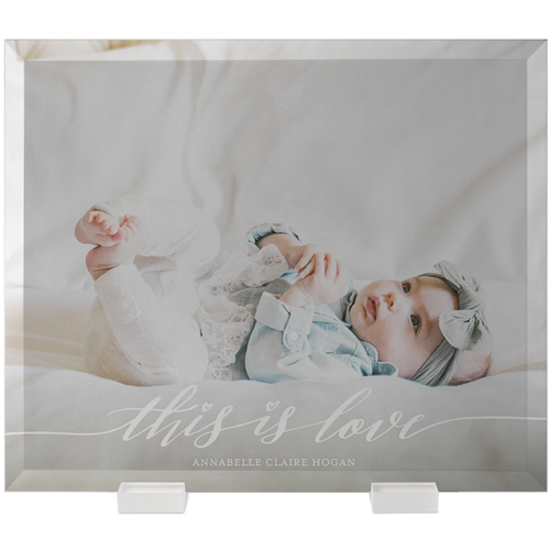This is Love Flat Glass Print, 10x12, Flat, White