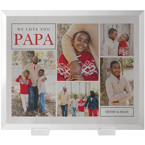 Contemporary Trio Flat Glass Print, 10x12, Flat, White, white