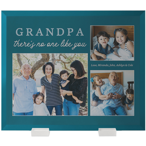 No One Like You Flat Glass Print, 10x12, Flat, Blue, azure