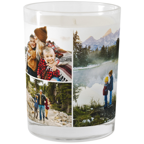 Gallery of Six Glass Candle, Glass, Grapefruit Blossom, 9oz, Multicolor, multi