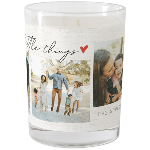 The Little Things Glass Candle, Glass, Grapefruit Blossom, 9oz, Beige