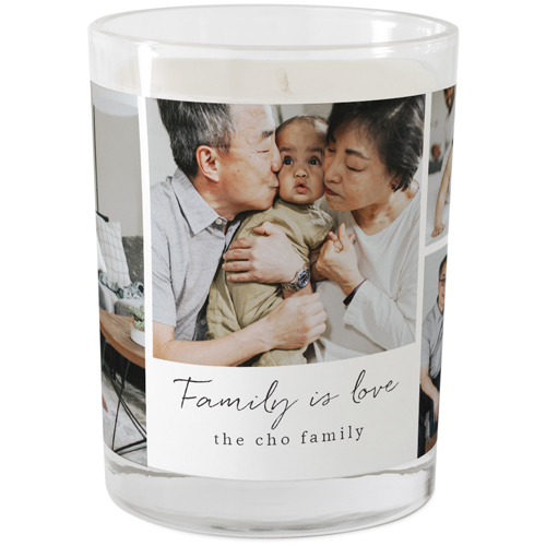 Family Collage of Five Glass Candle, Glass, Grapefruit Blossom, 9oz, Multicolor